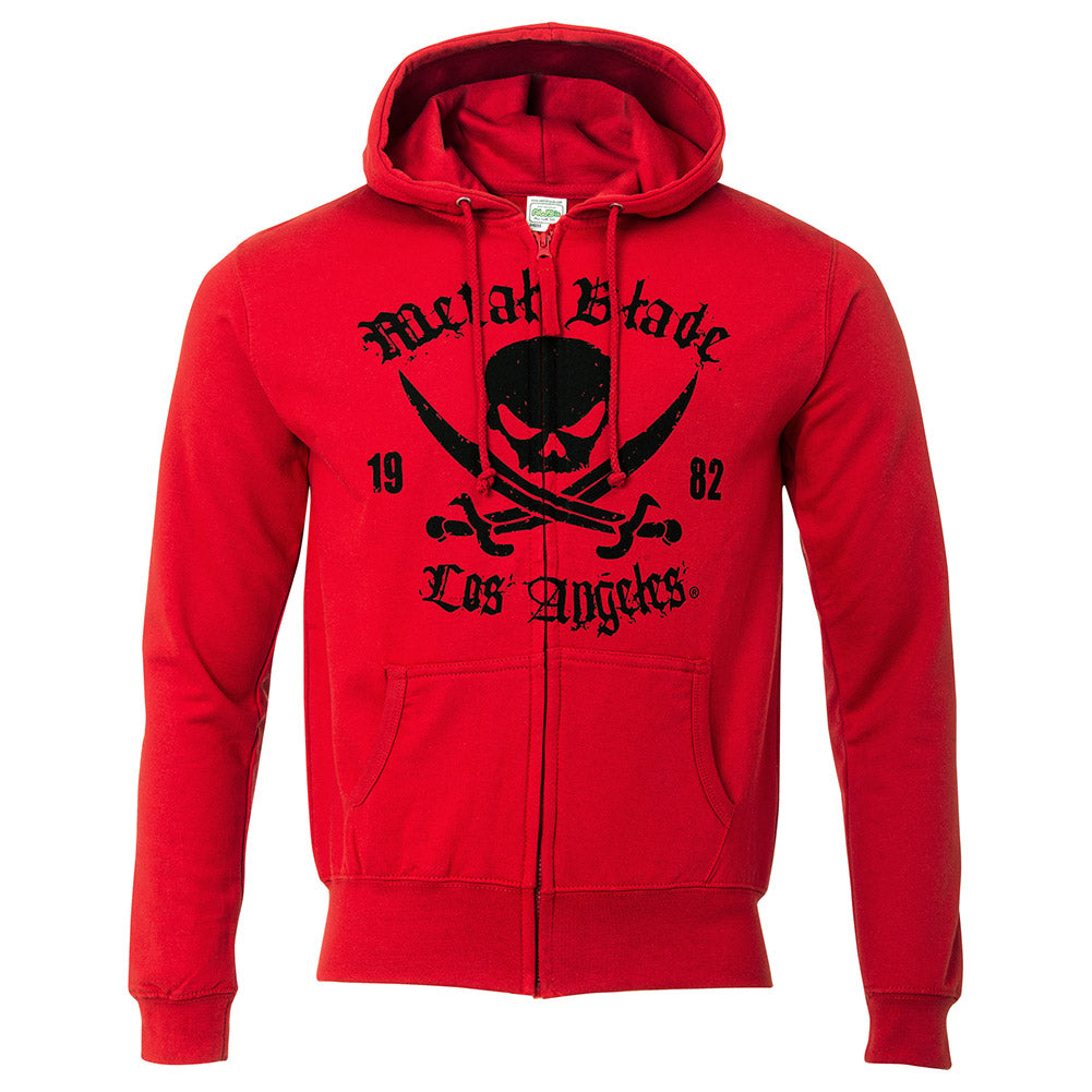 Metal Blade - Pirate Logo LA Red | Girl Zip-Hood