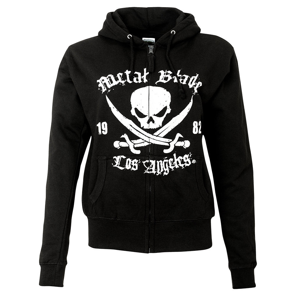 Metal Blade - Pirate Logo LA Black | Girl Zip-Hood
