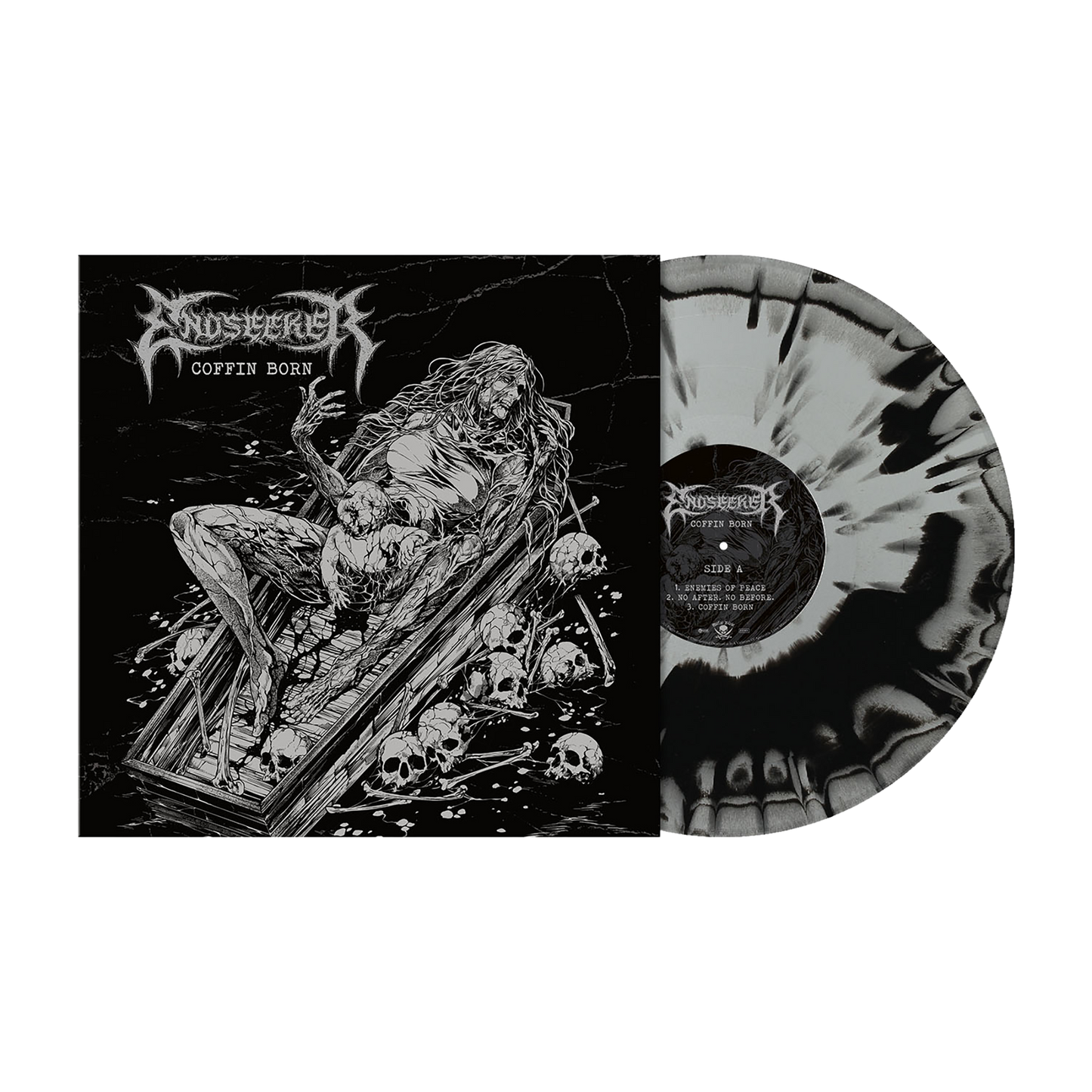 Endseeker (Coffin Born) Silver Black Merged Vinyl
