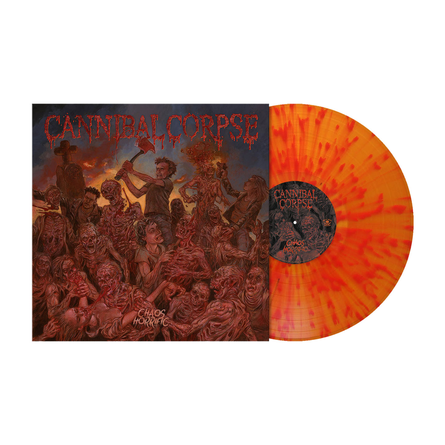 Cannibal Corpse (Chaos Horrific) Clear Orange & Red Splatter Vinyl