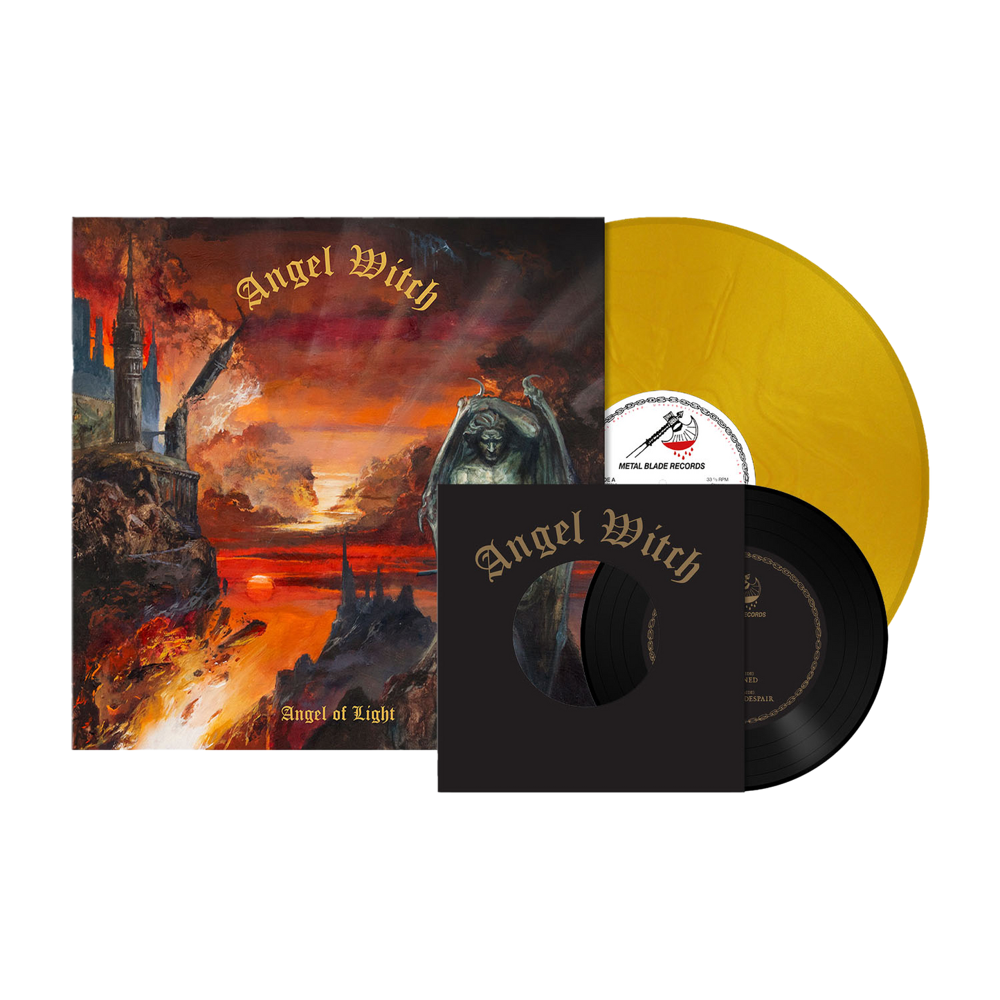 Angel Witch (Angel of Light) Gold Metallic Vinyl+7 Inch