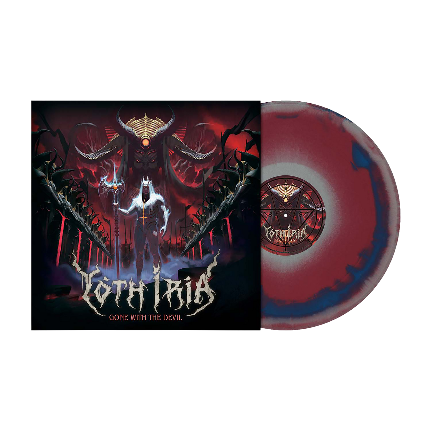 Yoth Iria (Gone with the Devil) Oxblood/Blue/Silver Merge Vinyl