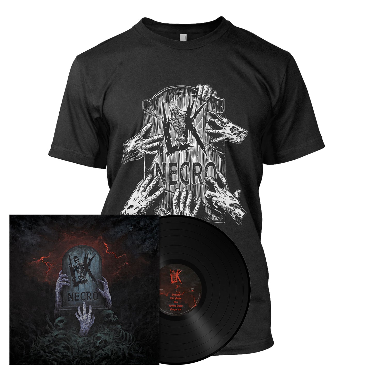 Lik - Necro | 180g Black Vinyl Bundle