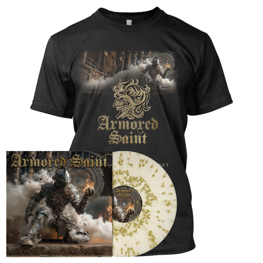 Armored Saint - Emotion Factory Reset | Clear/Gold Splatter Vinyl Bundle