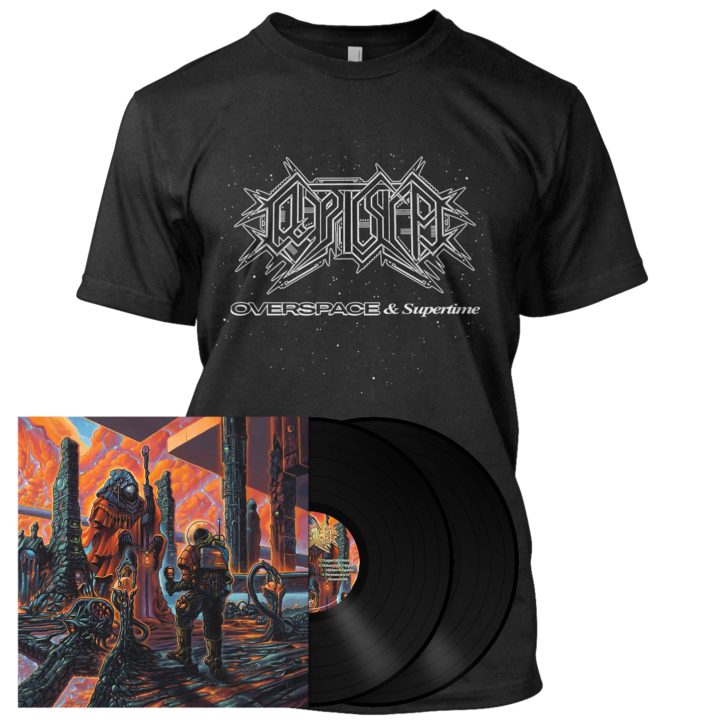 Cryptic Shift - Overspace & Supertime | 2x180g Black Vinyl Bundle