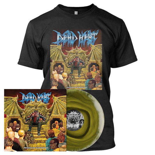 Dead Heat - Process of Elimination | Swamp Green/Bone Merged Vinyl Bundle