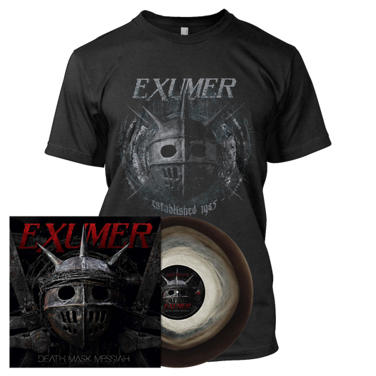 Exumer - Death Mask Messiah | Saturn Grey/Brown Ripple Vinyl Bundle