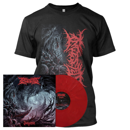 Ingested - Denigration | Red Marbled Vinyl Bundle