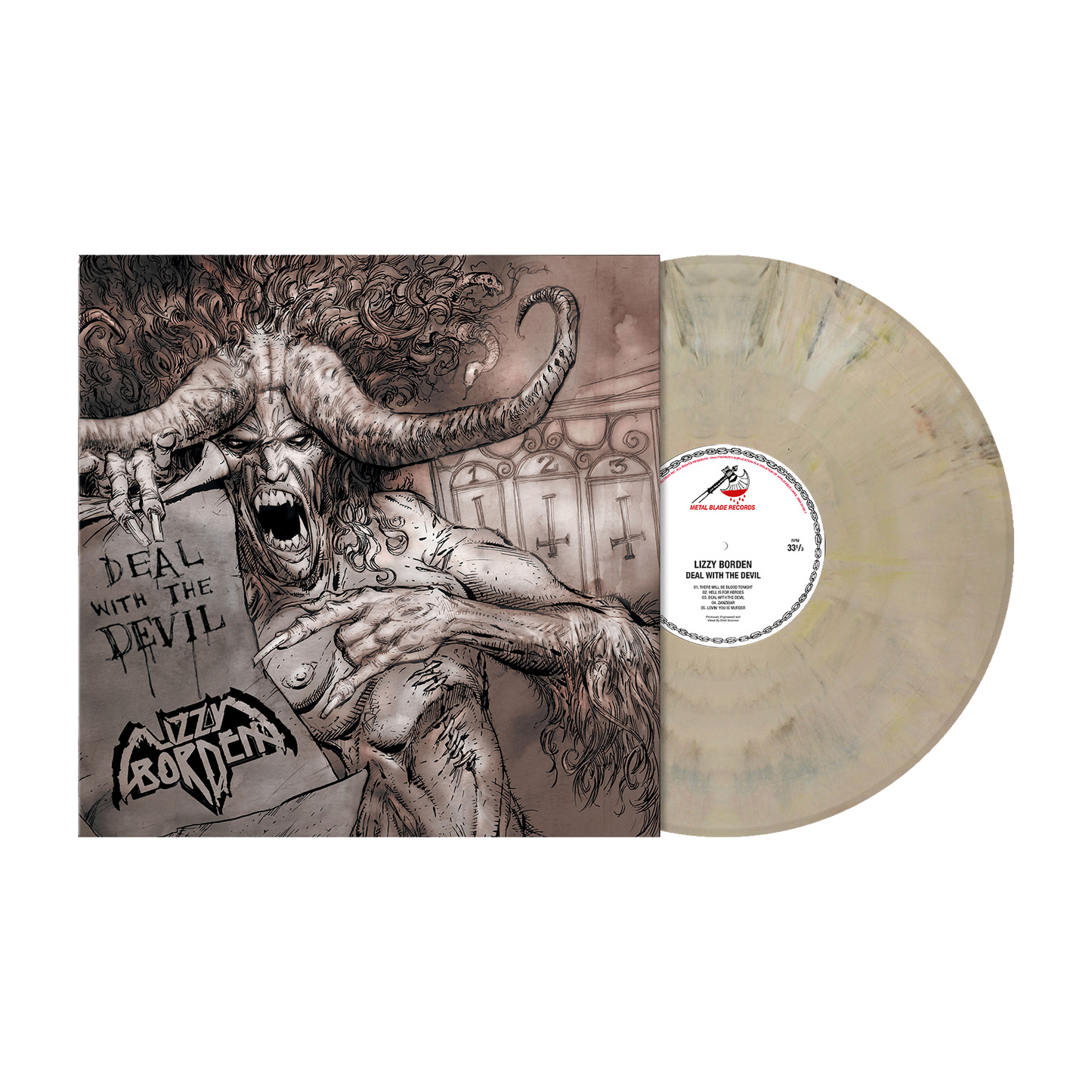 Lizzy Borden (Deal With The Devil) Beige Marbled Vinyl