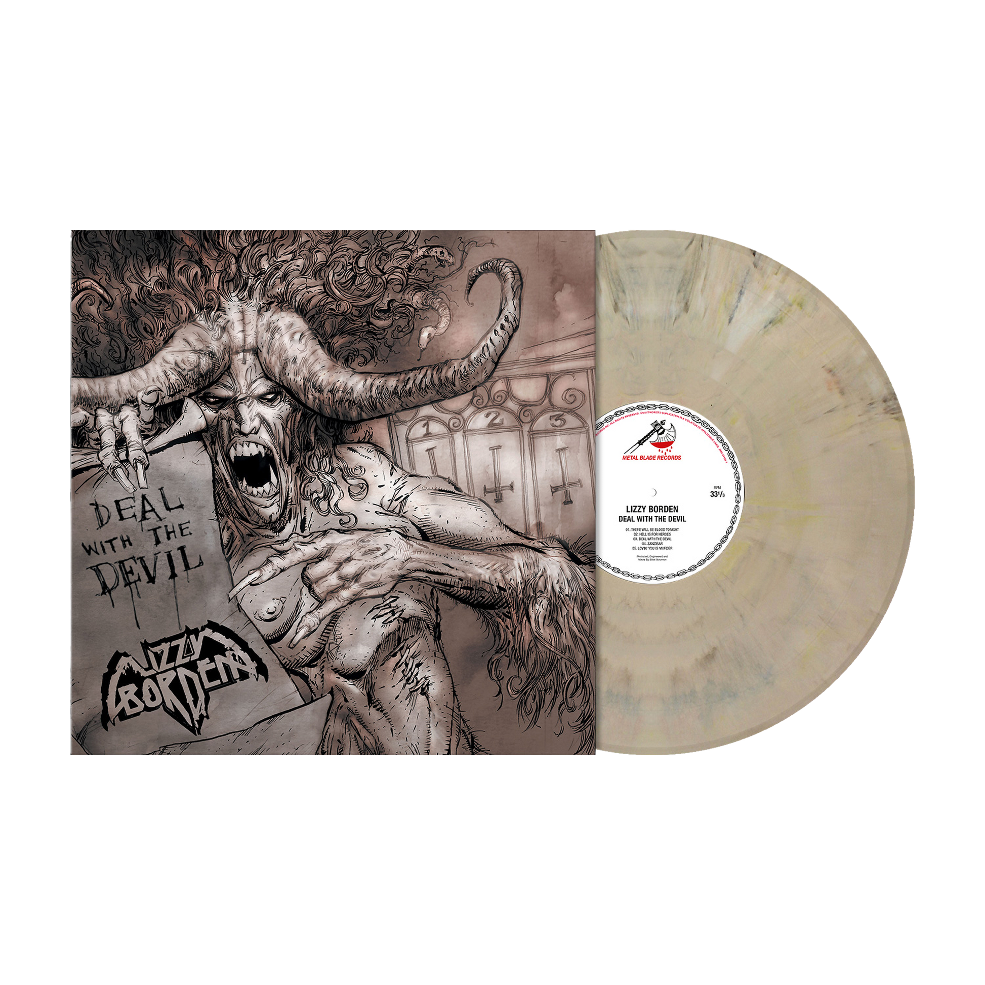 Lizzy Borden (Deal With The Devil) Beige Marbled Vinyl
