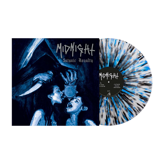 Midnight (Satanic Royalty - 15th Anniversary RI) Silver Blue Black Splatter Vinyl