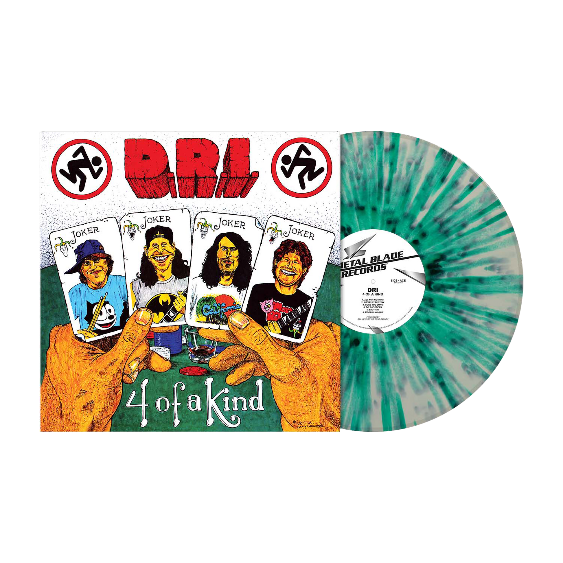 D.R.I. (Four of a Kind) White/Green Splatter Vinyl