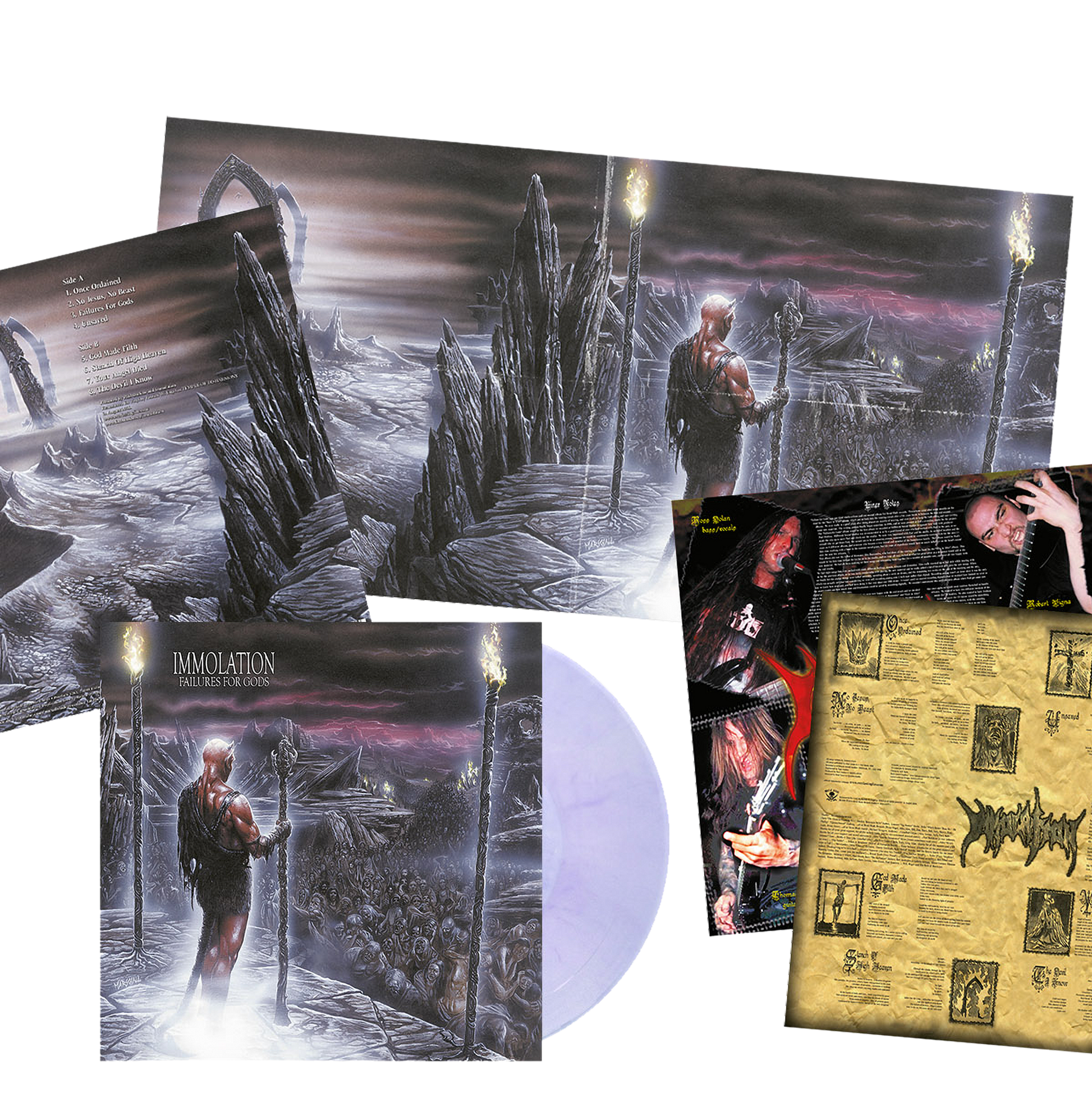Immolation (Failures For Gods) Clear/Purple Marbled Vinyl