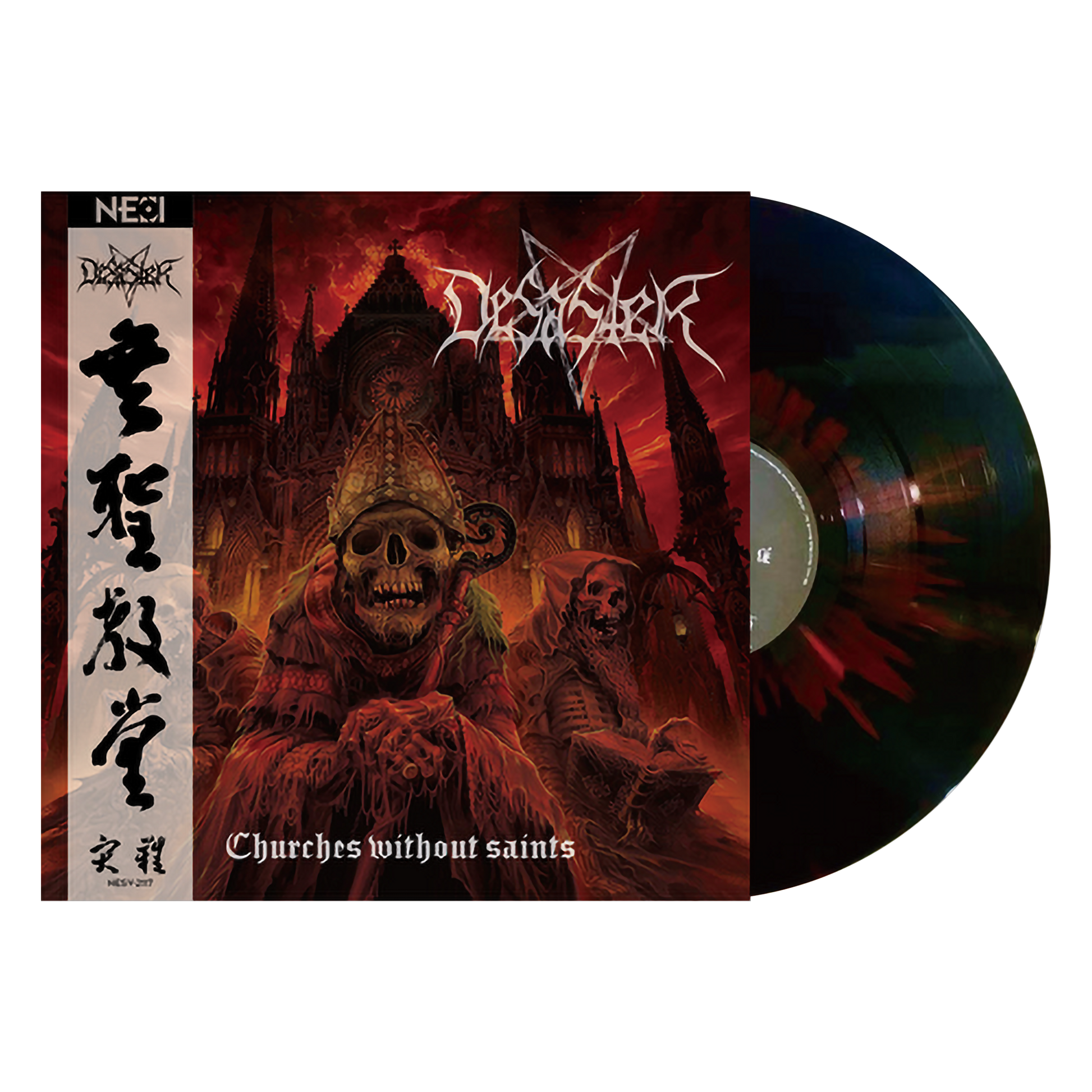 Desaster (Churches Without Saints) Black w/Red Splatter Vinyl