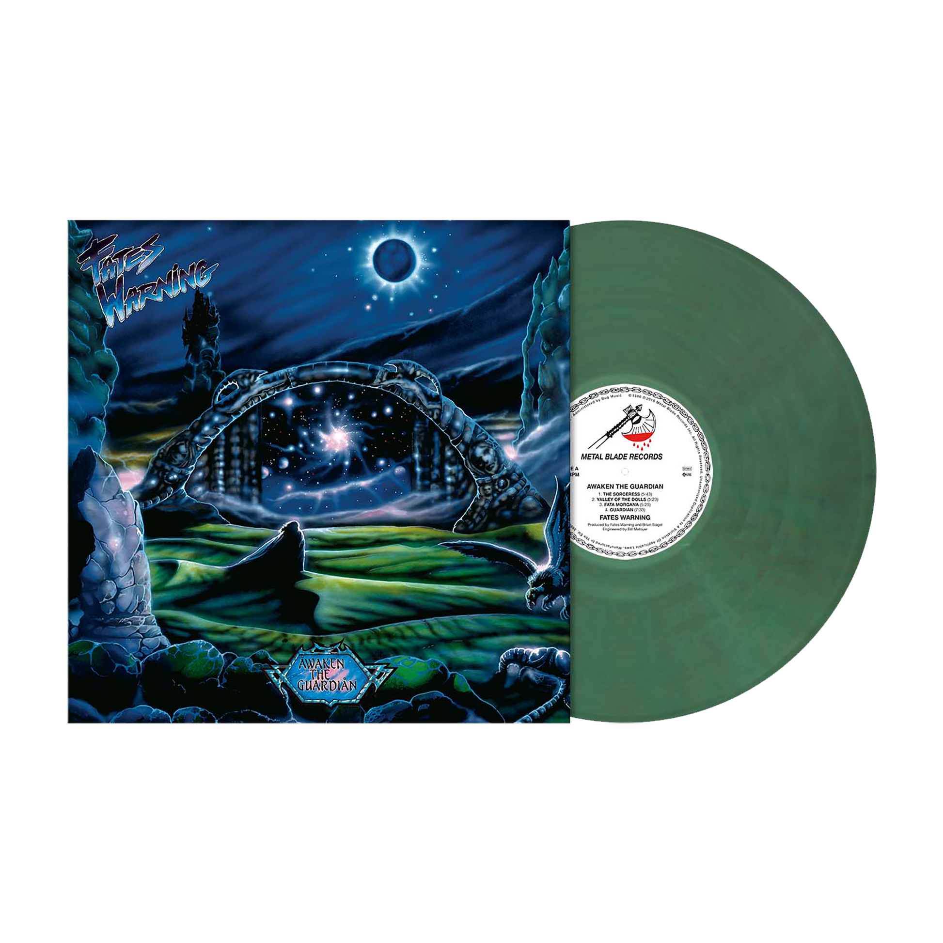Fates Warning (Awaken the Guardian - 40th Anniversary RI) Jade Green w/Blue & Red Smoke Vinyl