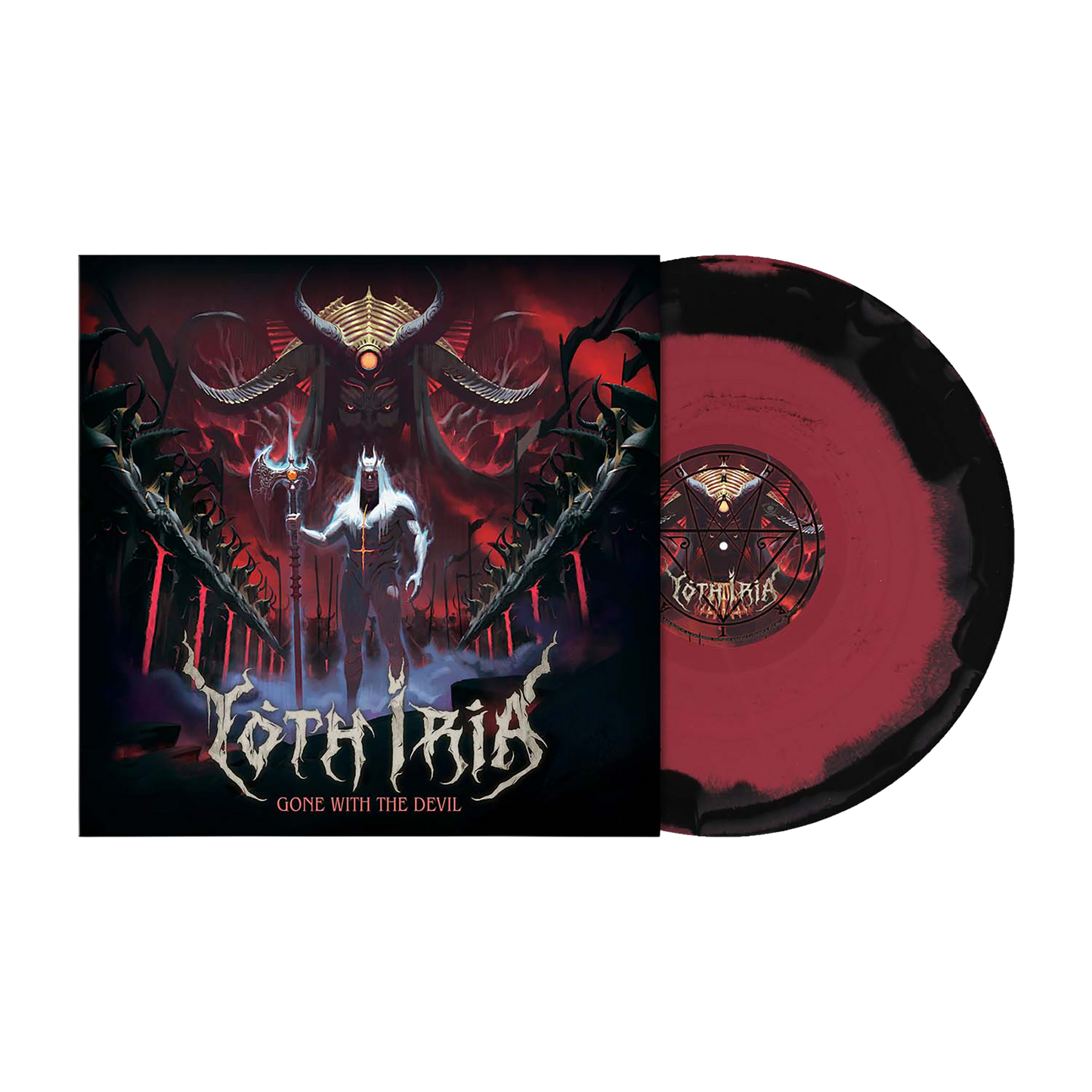Yoth Iria (Gone with the Devil) Oxblood/Black Merge Vinyl