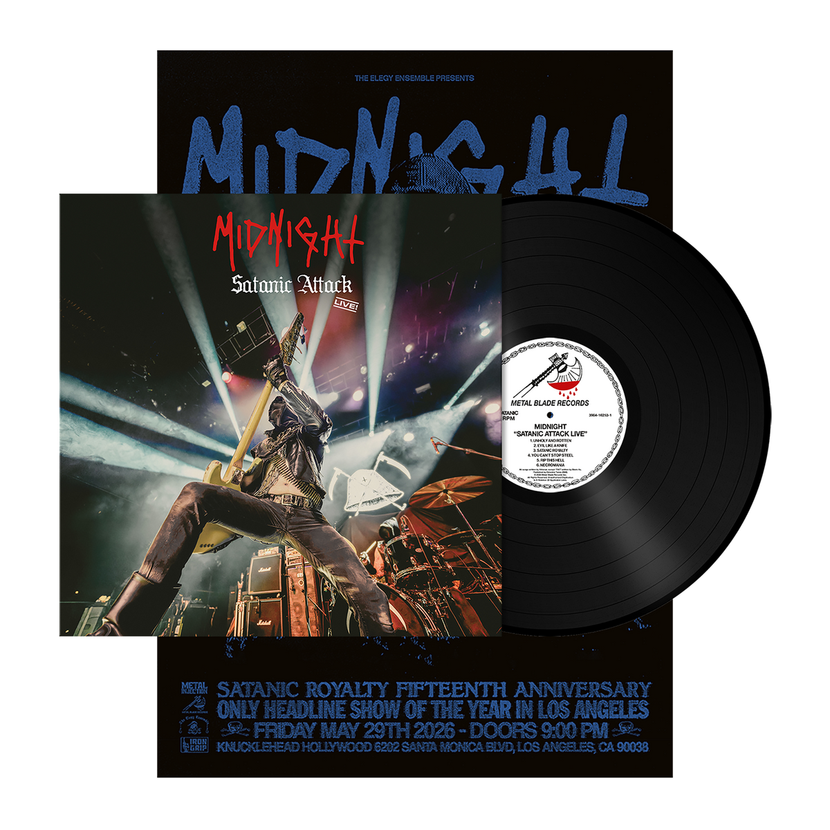 Midnight (Satanic Attack Live!) 180g Black Vinyl