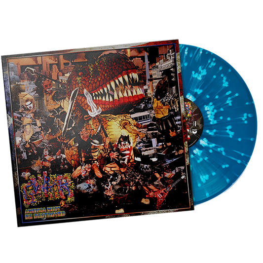 Gwar (America Must Be Destroyed) Blue w/White  Splatter Vinyl