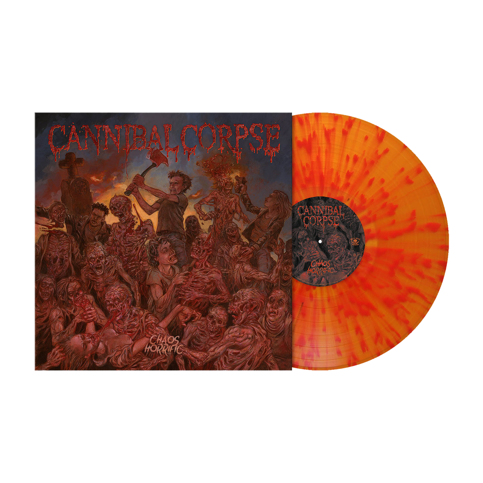 Cannibal Corpse (Chaos Horrific) Clear Orange & Red Splatter Vinyl